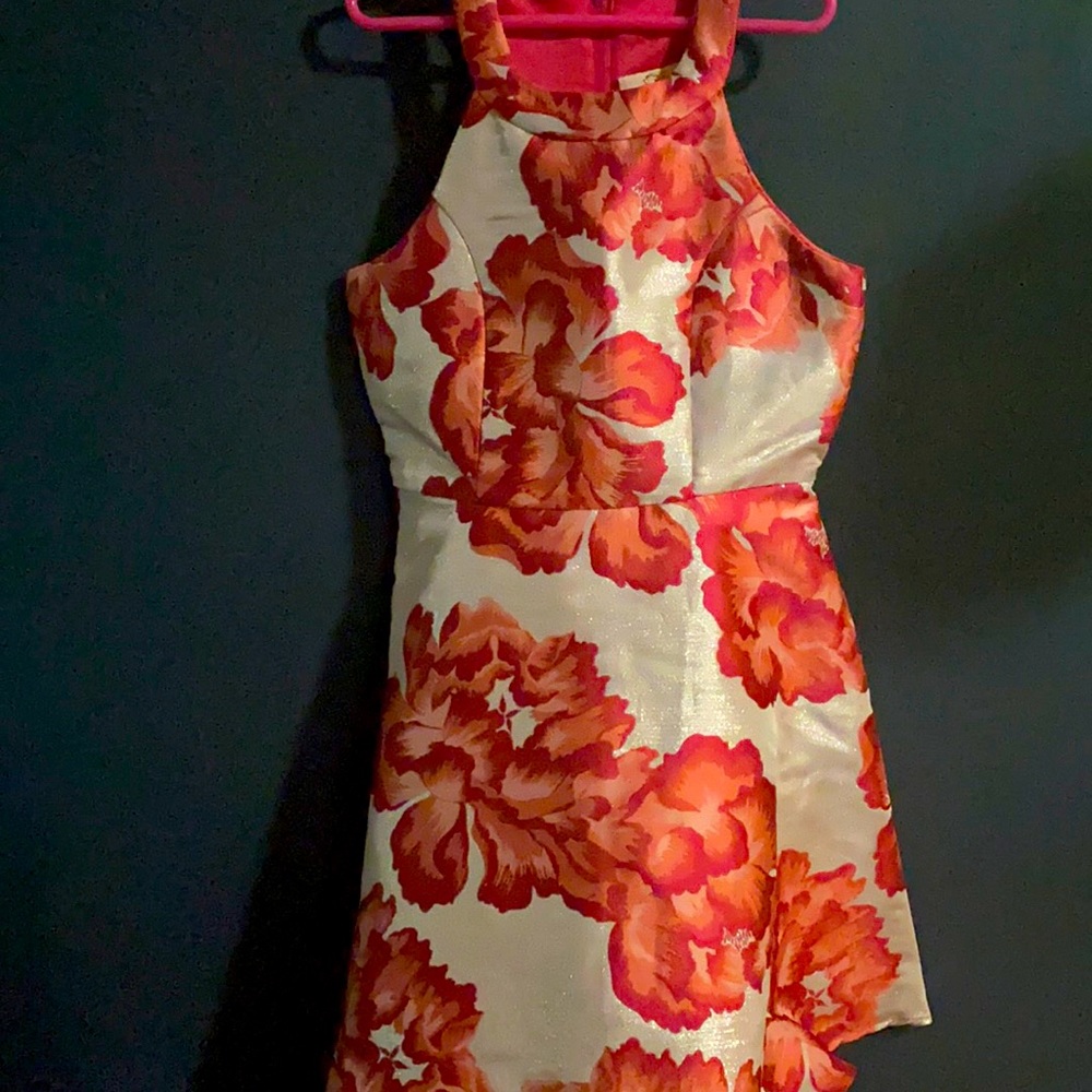 Girls medium dress GB pink floral